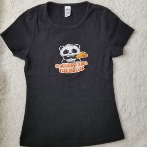 Cute Juniors Black T-shirt NWOT